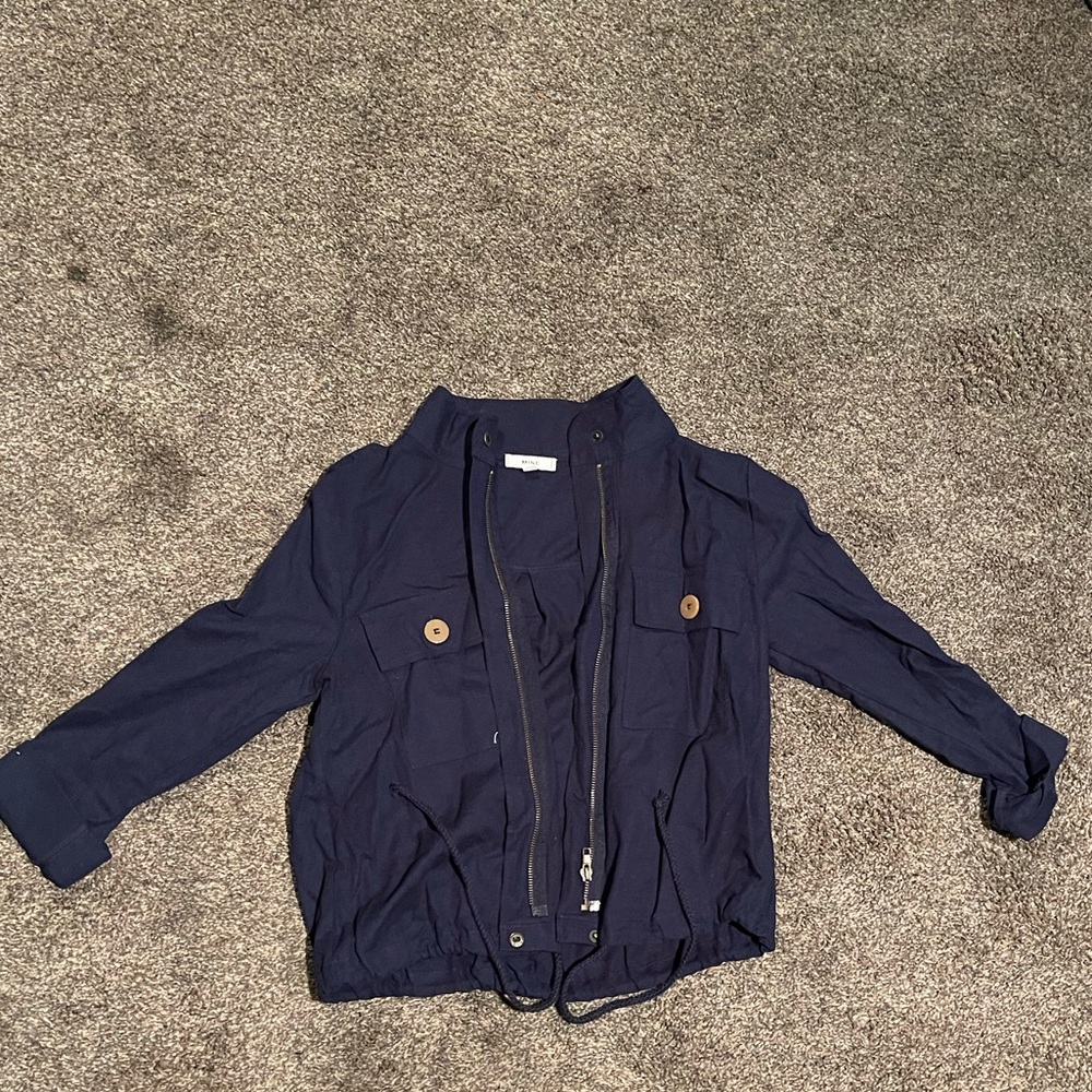Size small navy zip up